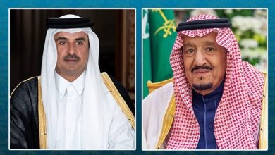 برقية تعزية من أمير قطر إلى خادم الحرمين